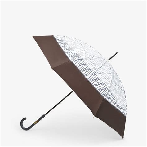 parapluie en tissu technique Fendi Hommes VBZTD62518 brun 